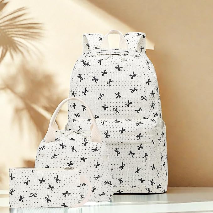 LEDAOU Backpack for Girls School Bag Kids Bookbag Teen Backpack Set Daypack with Lunch Bag and Pencil Case | Kids