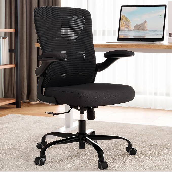 Ergalithic Ergonomic Office Chair - X-Shaped Computer Desk Chairs Comfy, Mesh High-Back Gaming Chair with Adjustable Lumbar Support, Executive Task Chair for Adults, Comfortable for Long Hours