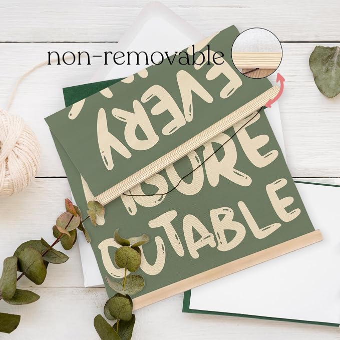 YQDEJ Everything is Figureoutable Inspirational Wall Art Poster Hanger Frame of 2, Positive Affirmations Wall Decor, Motivational Wall Art for Home Office Classroom, 12x16 Inch