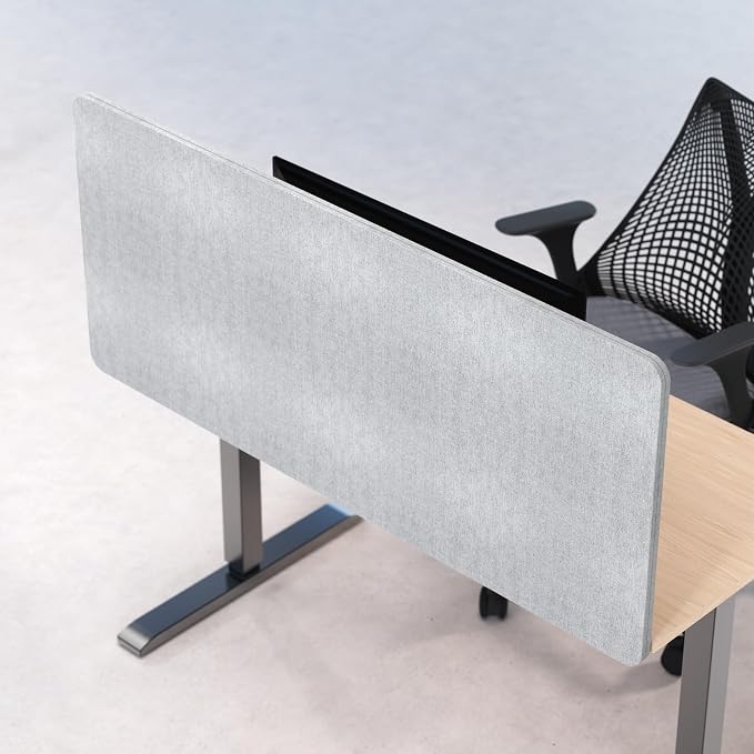 Universal Desk Privacy Panel – Heavy-Duty Desk Divider & Office Partition - Privacy Screen for Workspaces & Cubicles (1-Pack, 55" x 24")