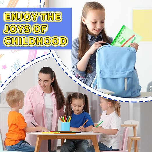 220 Pcs Back to School Gifts Set Mesh Zipper Color Pencil Pencil Sharpener Practical Stationery Gift Set for Back to School Classroom Prize Supplies