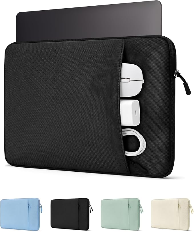 ProCase Laptop Sleeve 13" for MacBook Neo/Air/Pro 13-13.6 inch with A18/M5/M4/M3/M2/M1 Chip 2026-2016, Computer Case Also Compatible with 13" HP Dell ASUS Lenovo Acer Chromebook -Black