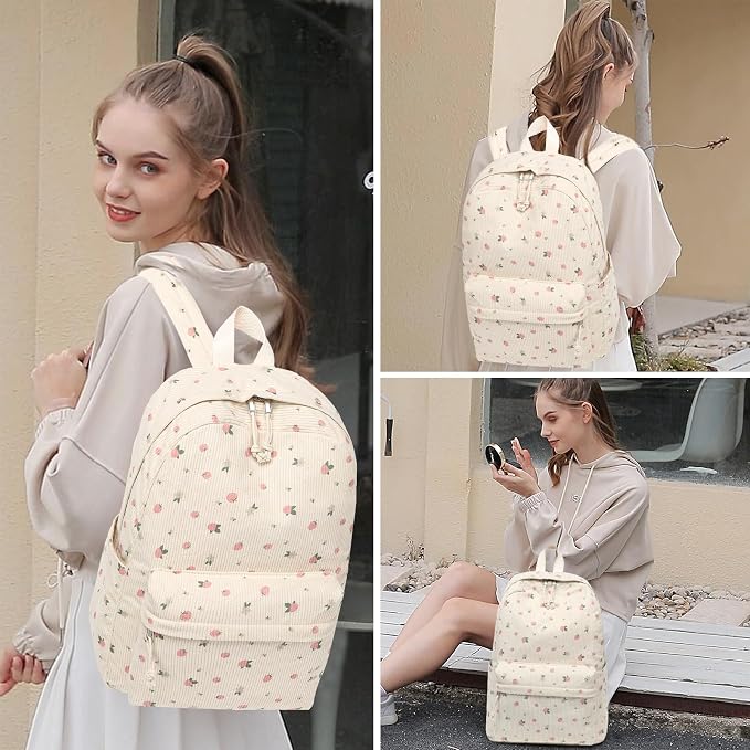 BTOOP School Backpacks for Teen Girls Bookbags Lightweight Kids Backpack School Bags Set with Lunch Box Pencil Case