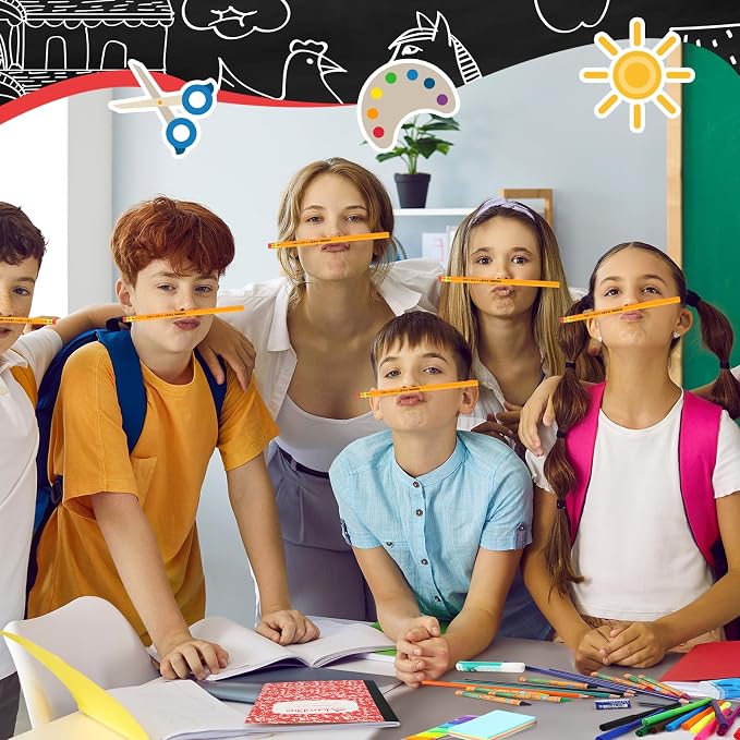 Gilprop 1056 Pcs School Supply Kit 12 Set Back to School Supplies for Students Essential Bundle Kit Include Pencil Notebook Ruler Glue Scissor Sticky Note Eraser Pencil Sharpener