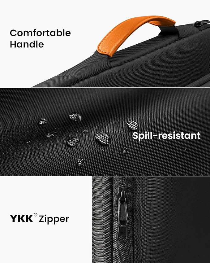 tomtoc 360 Protective Laptop Carrying Case for 16-inch MacBook Pro M5 Pro/Max (2026), M4/M3/M2/M1 Pro/Max 2024-2019, Water-Resistant Laptop Bag Sleeve with Accessory Pocket for The New Razer Blade 15