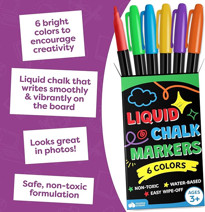 First Day of School Sign Board with Liquid Chalk Markers - 14”x11” Double-Sided & Reusable - My First and Last Day - Back to School Supplies Board for Kindergarten, Preschool