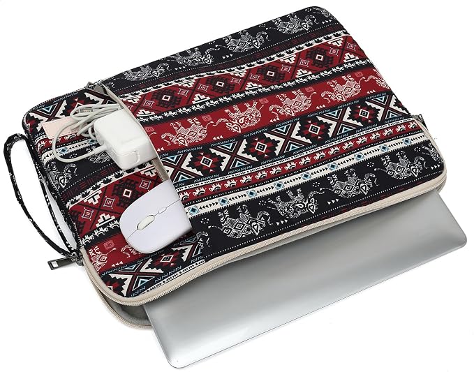 Laptop Sleeve 13.3 inch14 Inch, 15.6inchWater Resistant Traveling Computer Cover with Handle, Shockproof Protective Carrying Laptop Case (Y8-Red Elephant, 12.5 inch-13.5 inch)