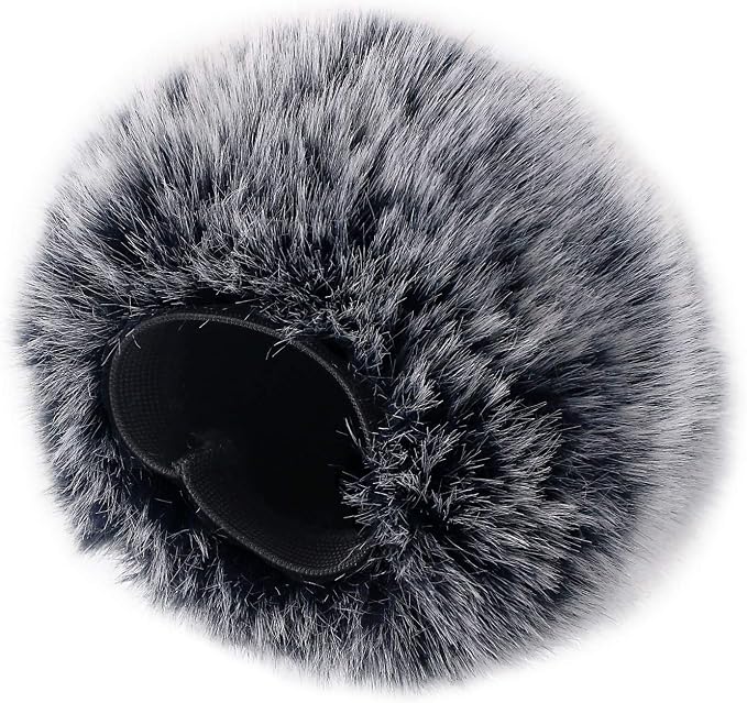 SUNMON Microphone Furry Windscreen Muff, Perfect Mic Pop Filter Mask Shield for Blue Yeti, Yeti Pro Microphones