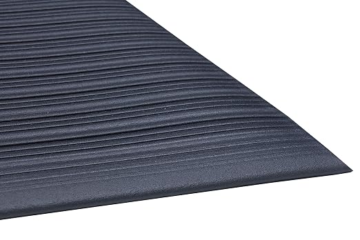 Guardian Air Step Anti-Fatigue Floor Mat, Vinyl, 27"x60", Gray, Reduces fatigue and discomfort, Can be easily cut to fit any space
