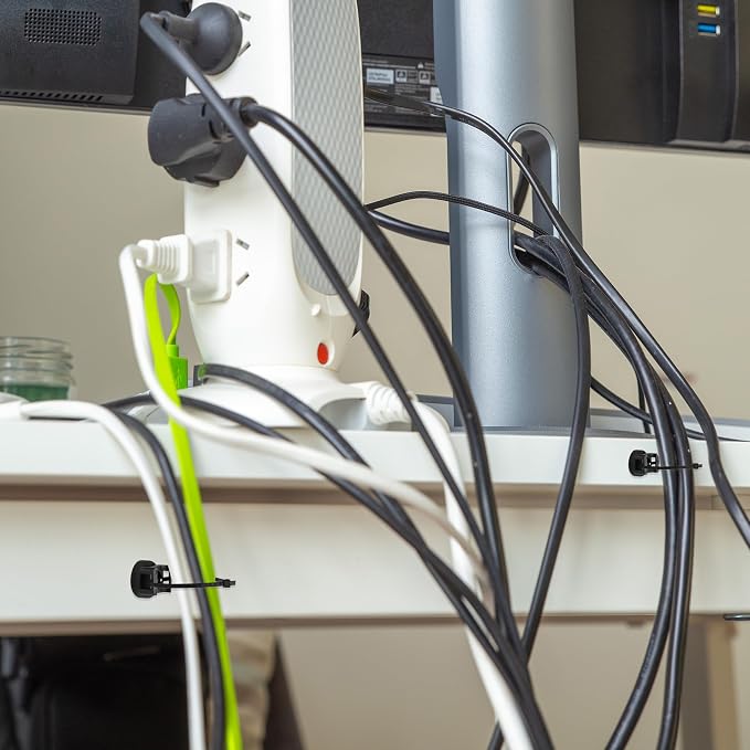 Magnetic zip tie mount 15 Pcs Magnet bases and 100 Pcs Zip ties Multipurpose cable holder magnetic wire holder for Cable Managemen