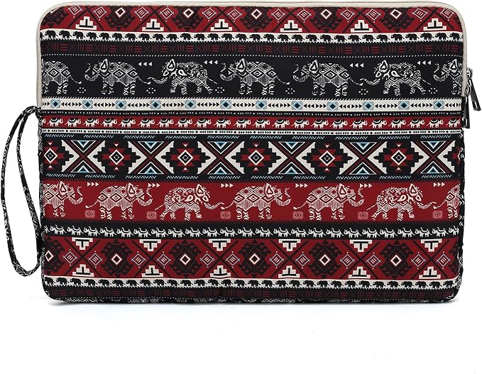 Laptop Sleeve 13.3 inch14 Inch, 15.6inchWater Resistant Traveling Computer Cover with Handle, Shockproof Protective Carrying Laptop Case (Y8-Red Elephant, 14 inch)