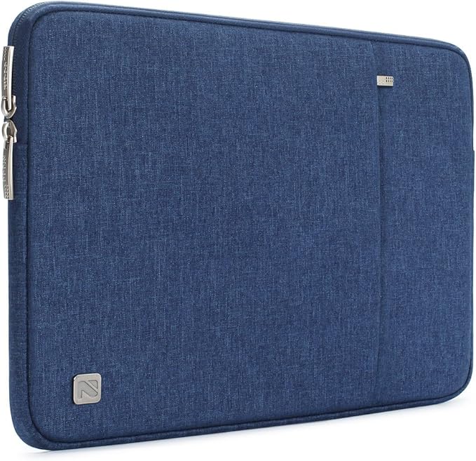 NIDOO 14 Inch Laptop Sleeve Computer Case Portable Carrying Bag for 14" Notebook / 15" MacBook Air M2 M3 2024/14" LenovoThinkPad T14 L14 / 15" Surface Laptop 5 4 3 / Dell Latitude Inspiron HP, Blue
