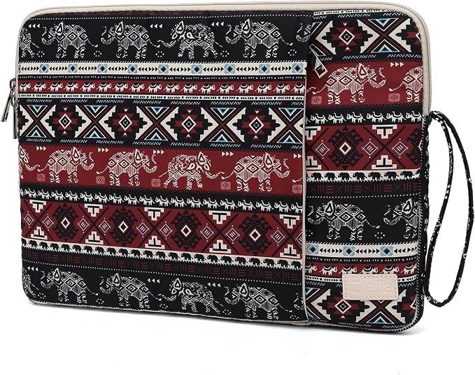 Laptop Sleeve 13.3 inch14 Inch, 15.6inchWater Resistant Traveling Computer Cover with Handle, Shockproof Protective Carrying Laptop Case (Y8-Red Elephant, 14 inch)