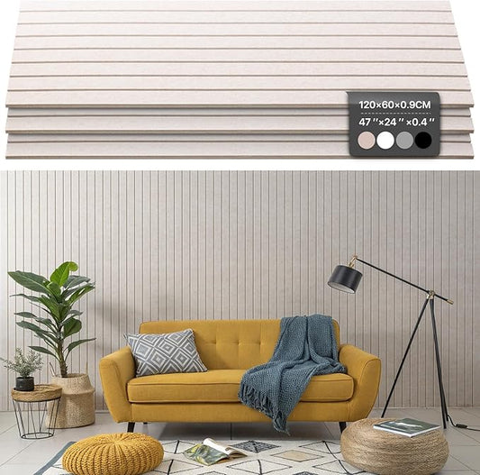 Soundproof Wall Panels Self-Adhesive, 3 Pack Large Acoustic Panels 47.2"x23.6"x0.35" High Density Sound Proof Panels for Walls, Noise Absorbing for Home Studio, Office, Game Room