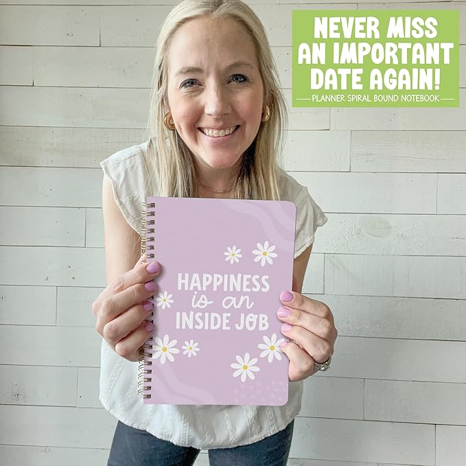 Undated Daily Planner Notebook - Undated Planner Notebooks, Daily To Do List Planners, To Do List Notebook for Work Organization, Day Schedule Planners for Kids and Adults