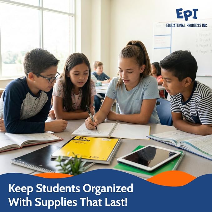 EPI Essentials Bulk School Supplies for Kids – 4th-6th Grade School Supply Packs – Wide-Ruled Bundle with Classroom-Ready Standard List Essentials – 144 Boxes per Pallet