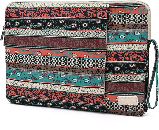 Laptop Sleeve 13.3 inch14 Inch, 15.6inchWater Resistant Traveling Computer Cover with Handle, Shockproof Protective Carrying Laptop Case (Y8-Red Bohemia, 14 inch)