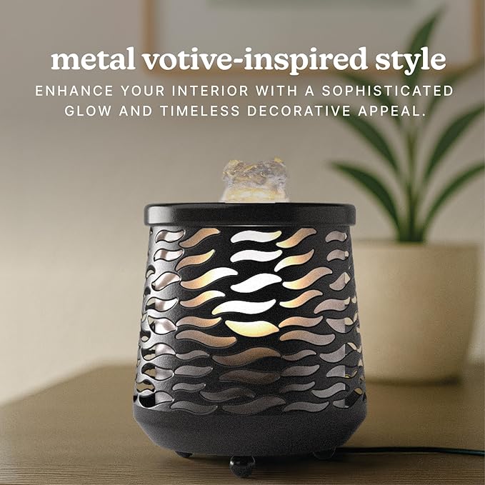 Homedics Indoor Relaxation Fountain with Light & Natural Sound, Tabletop Water Fountain for Home or Office, Small Indoor Water Fountain with Quiet Pump, Soothing Zen Desktop Decor (Black)