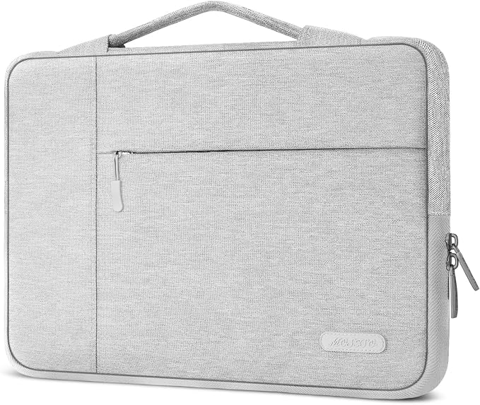 MOSISO Laptop Case 15 inch, Laptop Sleeve with Handle Compatible with MacBook Air 15 inch M5 A3448 M4 A3241 M3 A3114 M2 A2941 2026-2023, Dell XPS, Polyester Multifunctional Computer Bag, Gray