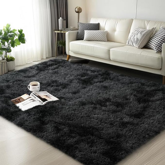 Mugorn Small Soft Shag Rugs for Bedroom, 3x5 Fluffy Area Rugs for Living Room