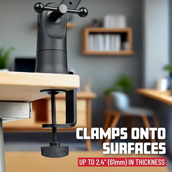Gator Frameworks Slim Profile Desk-Mounted Mic Stand Boom Arm for Broadcasts, Podcasts, Content Creation, Live Streaming, & Similar Applications (GFWMICBCBM0500)