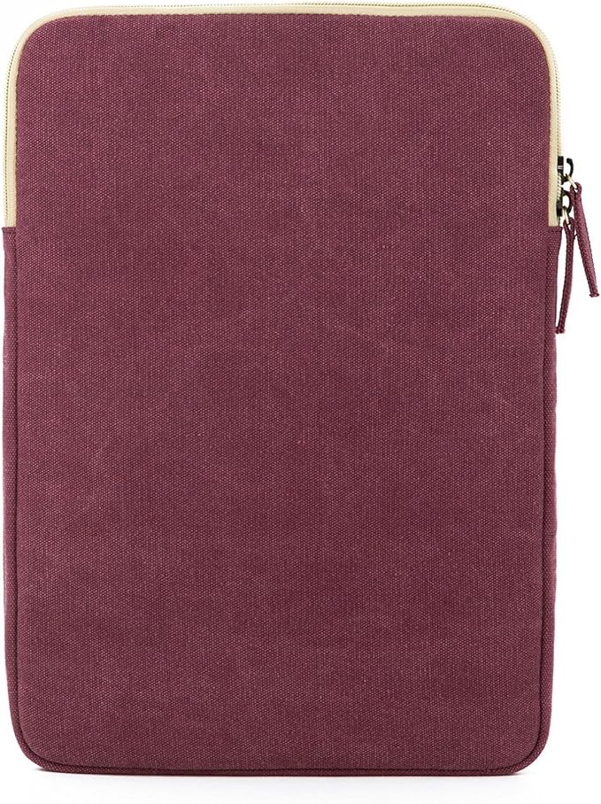 Kinmac 360° Protective Vertical Laptop Sleeve Case Cover Bag with Pocket for MacBook Air 13 inch,iPad Pro 13" and 12.5-13.3 inch HP Lenovo Dell ASUS Acer Laptop(Wine Red)