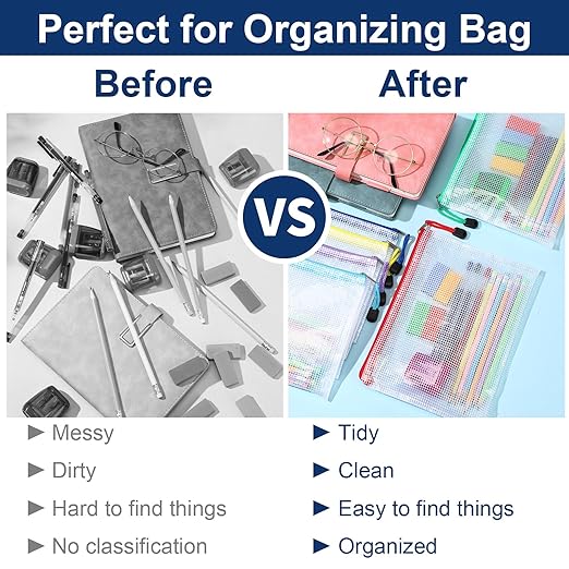 312 Pcs/24 Set Back to School Supplies Kit, Mesh Zipper Pouch Bags with Pencils, Erasers, Sharpeners, Pens – Bulk School Supplies for Classroom & Office Use