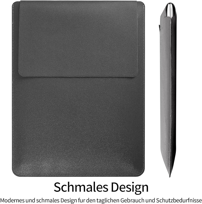 13.3-14 Inch Laptop Sleeve - Thin & Padded Case Compatible with 14" (2022), 13.3" (2015) Models | Portable Dark Gray Protective Sleeve (Dark Gray, 13.3-14 Inch)