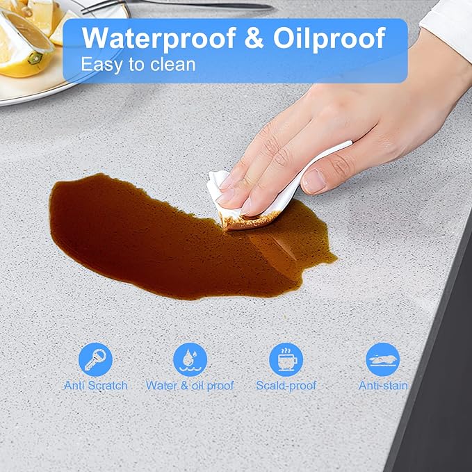NATRKE Clear Desk Mat Pad, 27.6"x15.7" Large Transparent Computer Desk Mat Plastic Desktop Protector, PVC Writing Pad with Round Edge, Waterproof Wipeable Non-Slip Table Protector for Home Office
