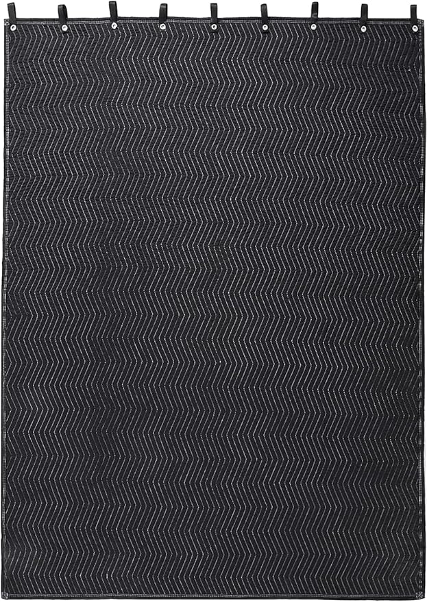 HOMBYS Large Sound Dampening Blanket, 80" x 72" Sound Absorbing Panel with Grommets for Wall Hanging, Noise Reduce Curtains for Recording Studio Use and Basements, 80" x 72", Black