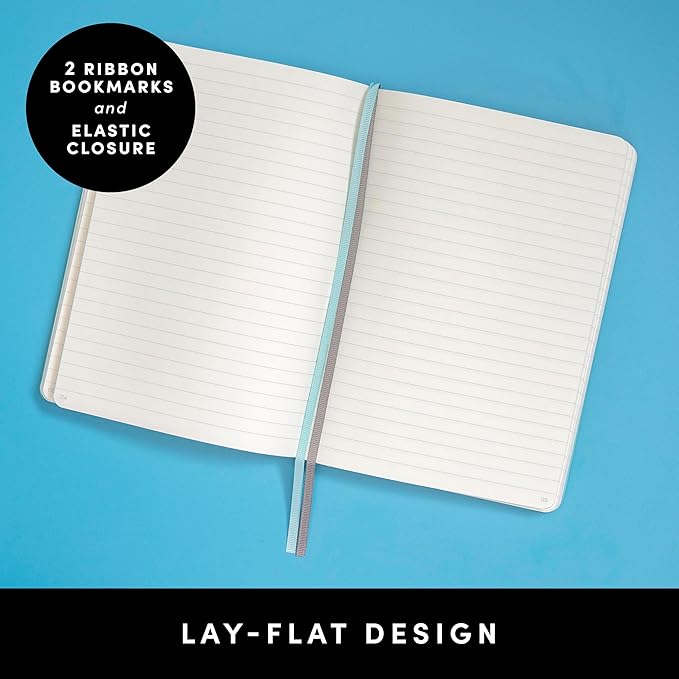 PAPERAGE Lined Journal Notebook, Hardcover Journal for Women & Men, 252 Pages, (5.6 in x 8 in), College Ruled Journaling Notebook for Work, School Supplies & Note Taking, (Cognac)