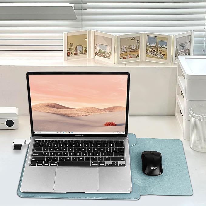 BVYA 13.3-14" Sleeve, PU Leather Laptop Case Compatible with New MacBook Air 13.6/Pro/Max M2/M1 A2779 A2442 14, 13.5 Surface 5/4/3/2/1, Compatible with Laptop 2022 Pro 14 inch