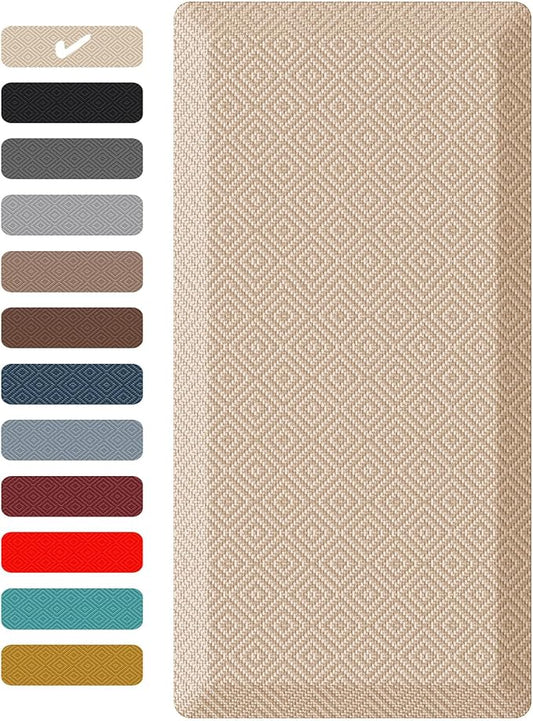 Ophanie Kitchen Mats for Floor,3/4 inch Thick,24x70 Anti Fatigue Cushioned Mat with 99+ Pairs of Anti-Slip Bottom Ridges,Kitchen Rugs,Waterproof,Comfort Ergonomic Standing Mat for Office,Home,Sink
