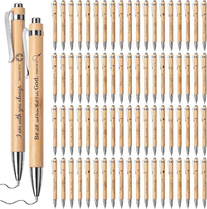 Mr. Pen- Bible Verse Pens Bulk, 80 Pack, Black Ink | Christian Pens for Women Men