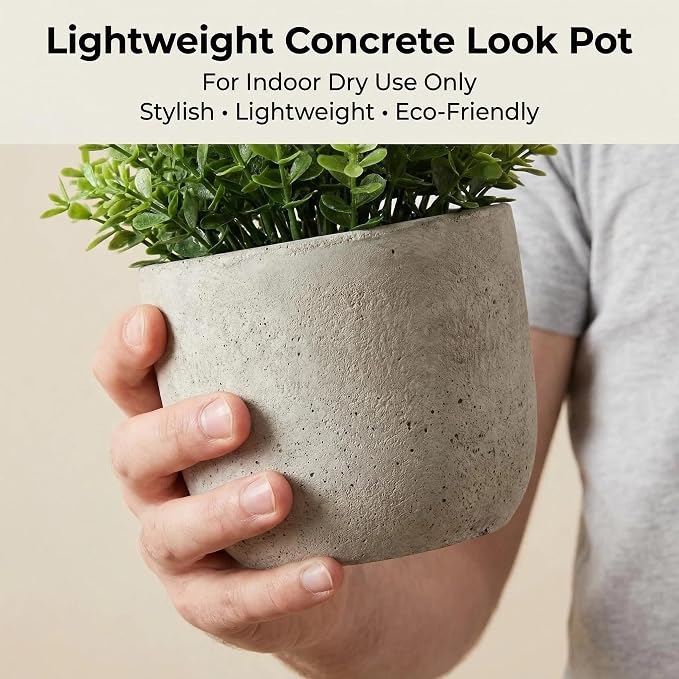 AUUGUU Small Artificial Potted Plants for Desk Decor, Mini Fake Plants for Bathroom, Office Desk Decor, Shelf Home Decor, Realistic Faux Greenery Indoor