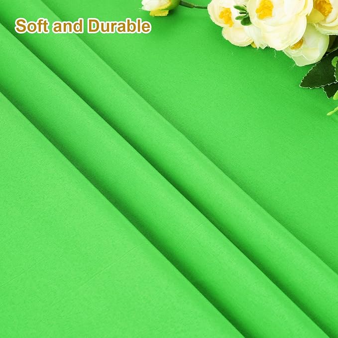 UTEBIT Green Screen Backdrop, 3.3X5 ft Photography Chroma Key Greenscreen Background Sheet for Background Removal,Thick Polyester Fabric Cloth Sheet for Photoshoot Video, Live Streaming(Backdrop Only)
