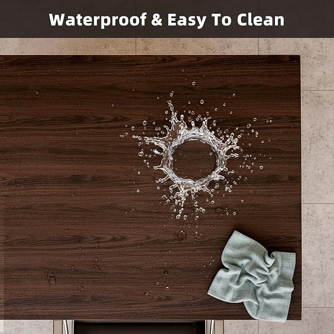 Table Mat - 36x60 Inch Waterproof Easy to Clean Can Conceal Flaws Protector The Table Top from Scratches Used for Coffee Table Dining(Walnut Wood Grain 36x60)