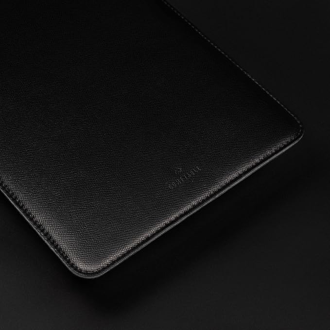 Comfyable Laptop Sleeve 13 Inch Precisely Compatible with MacBook Air M5 2026 & MacBook Pro/Neo A18, Faux Leather Cover Case, Black