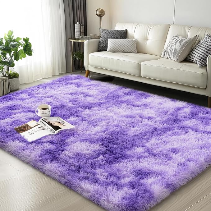 Mugorn Small Soft Shag Rugs for Bedroom, 3x5 Fluffy Area Rugs for Living Room