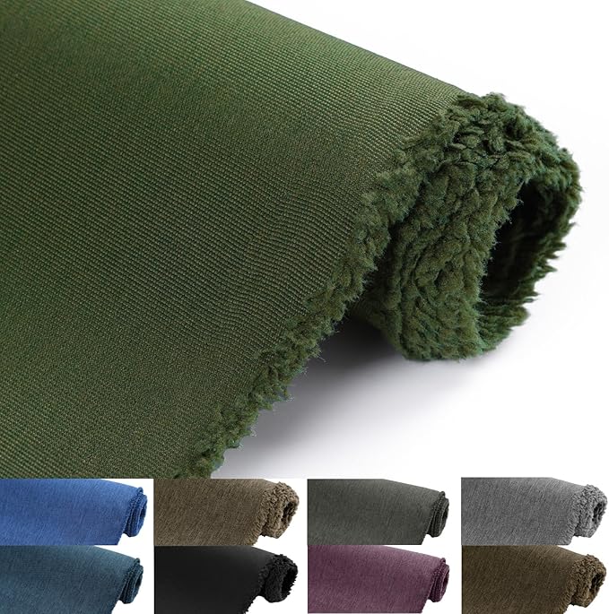 Waterproof Canvas Fabric by The Yard, 58inch 600D Upholstery Fabric Polyester Material Outdoor Water Resistant Material for Sewing Chair Patio Cushion Bag Sofa Seat Repair, 3 Yard Green