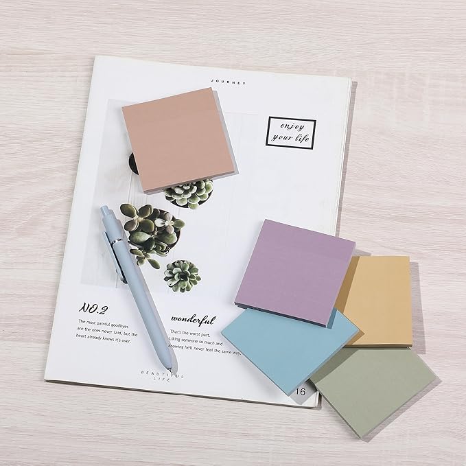 Mr. Pen- Sticky Notes, 3”x3”, 12 Pads, Pastel Colors Sticky Notes Bulk, Self-Stick Note Pads, Stocky Notes for Bible Journaling