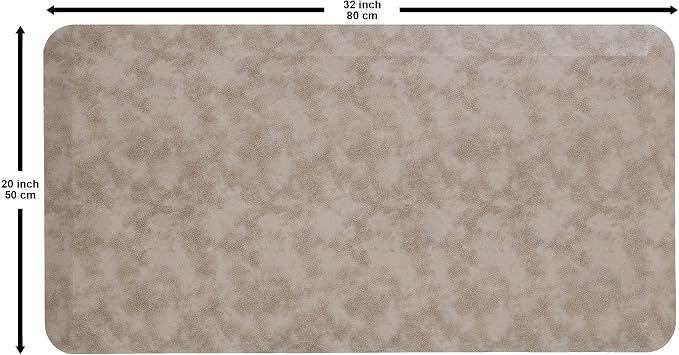 Mabel Home Anti Fatigue Floor Mat- 3 Size(20x32 & 20x39 & 24x70),16 Colors - Standing Desk Mat-Kitchen Floor Mat-Stain ResistantHome Non-Slip Bottom, Extra Soft (Cappuccino, 20" x 32")