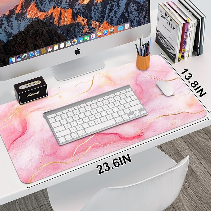 Leather Desk Mat, Desk Pad for Keyboard and Mouse Large Mouse Pads for Desk | Waterproof Desk Mat, Desk Matt for Desktop, Laptop Blotter, Keyboard Pad, Large Mouse Pad, Desk Essentials