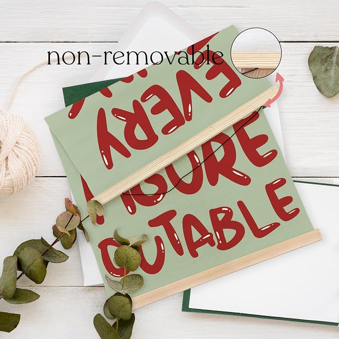 YQDEJ Everything is Figureoutable Red and Green Inspirational Wall Art Poster Hanger Frame, Positive Affirmations Christmas Wall Decor, Motivational Wall Art for Home Office Classroom, 12x16 Inch