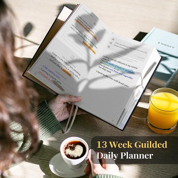 5 MINUTES A DAY Self-Care Journal, Wellness & Daily Reflection Notebook – Mental Health & Anxiety Guided Journal for Men – Self Care Planner, ADHD Planner with Mood Tracker – A5 Size (Black)