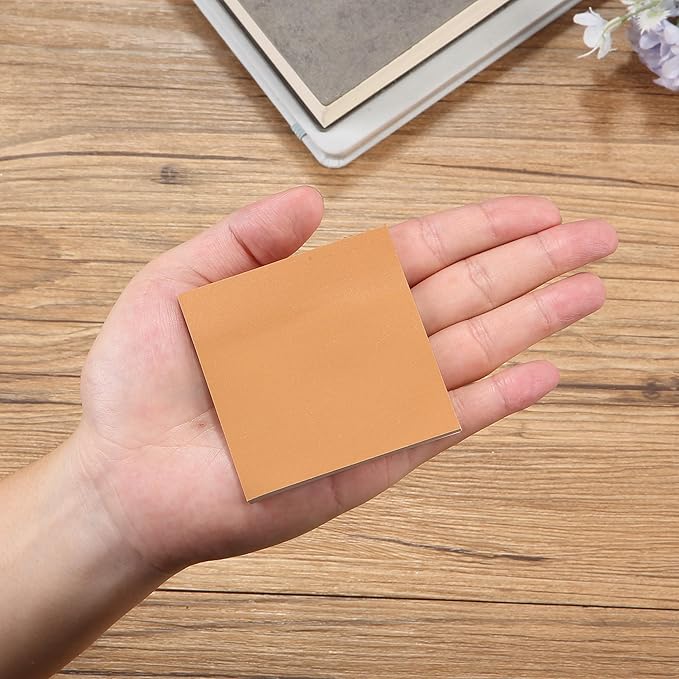 Mr. Pen- Sticky Notes, 3”x3”, 12 Pads, 600 Sheets, Vintage Brown Sticky Notes 3x3, Stocky Notes for Bible Journaling