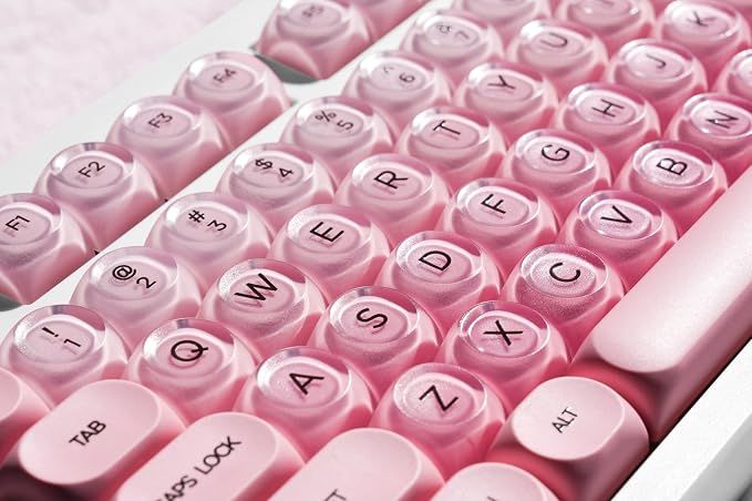 ZORNHER ZH980 Foundation Mechanical Keyboard,95% Pink& White Creamy Keyboard with Number Pad,Cute Jelly MOA Profile Keycaps,Creamy Sounding Linear Switches,Hot-Swappable,RGB Backlit