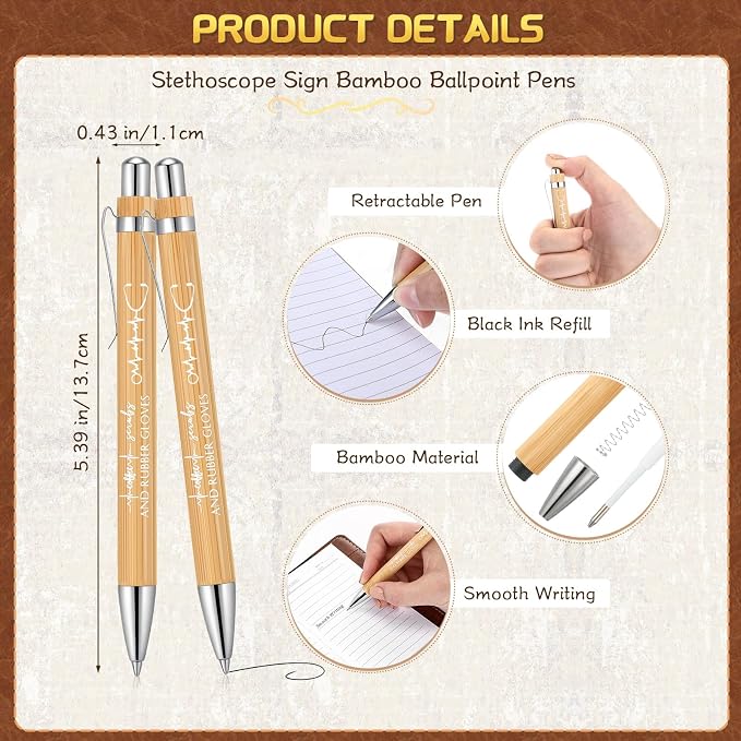 Yexiya 36 Set CNA Week Appreciation Gifts Set A6 Leather Journal with Ballpoint Pens Notebook Bulk for Doctor, Nursing, Certified Medical Assistant, Healthcare Clinical Intern Gifts