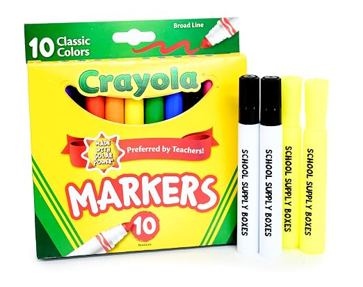 School Supply Boxes | High School Case (2 Boxes) | Back to School Essentials Kit for Students & Teachers | Includes 1" Binders, College-Ruled Notebooks, Highlighters, Markers, & More