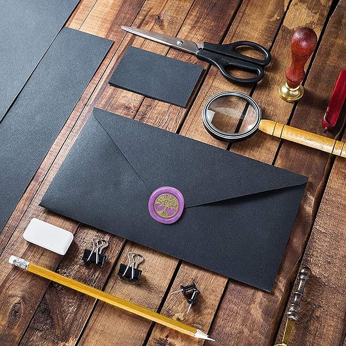 YIPLED 728PCS Wax Seal Stamp Kit with 24 Color(30 Pieces per Color) for Beginners, Ideal for Wedding Invitations, Christmas Letters, Craft Projects, Gift & Wine Sealing